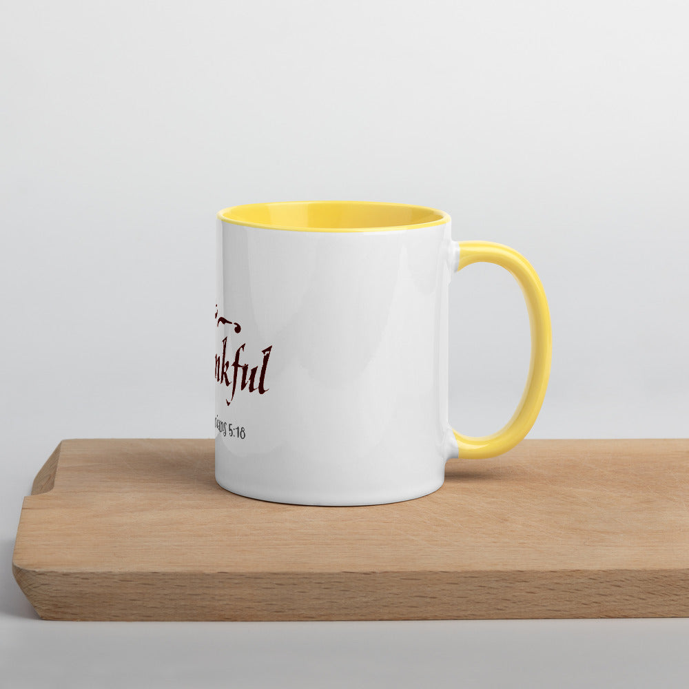 In Everything Give Thanks-Mug with Color Inside - anastasisgiftshop.com