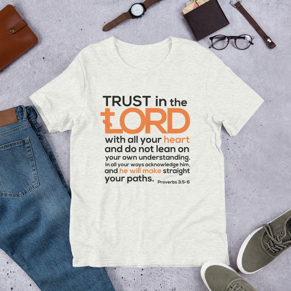 "Trust in the Lord with all your Heart" Short-Sleeve Unisex T-Shirt - anastasisgiftshop.com
